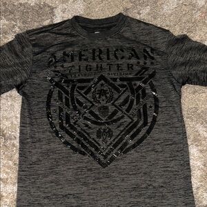 American Fighter Black Short Sleeve Tee Bold Graphic